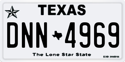 TX license plate DNN4969