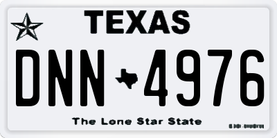 TX license plate DNN4976