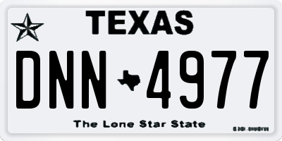 TX license plate DNN4977