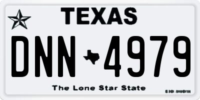 TX license plate DNN4979