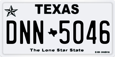 TX license plate DNN5046