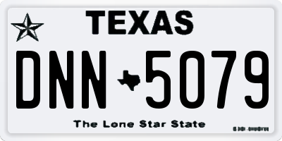 TX license plate DNN5079