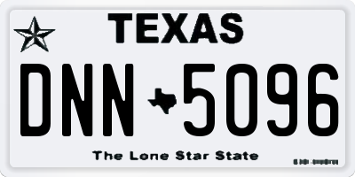 TX license plate DNN5096