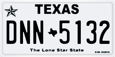 TX license plate DNN5132