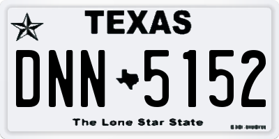 TX license plate DNN5152
