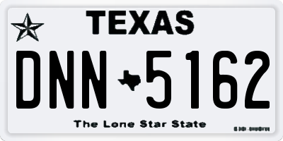 TX license plate DNN5162