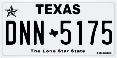 TX license plate DNN5175