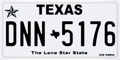 TX license plate DNN5176