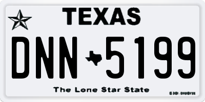 TX license plate DNN5199