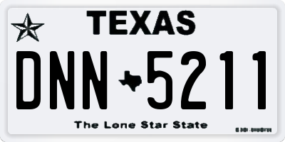 TX license plate DNN5211