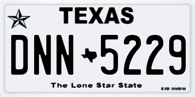 TX license plate DNN5229