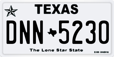 TX license plate DNN5230