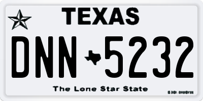 TX license plate DNN5232