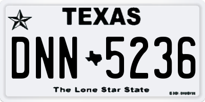 TX license plate DNN5236