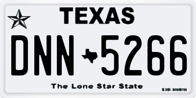 TX license plate DNN5266