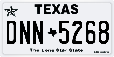 TX license plate DNN5268