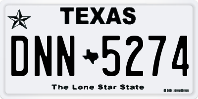 TX license plate DNN5274
