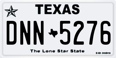 TX license plate DNN5276