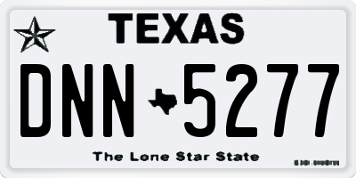TX license plate DNN5277
