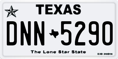 TX license plate DNN5290