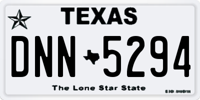 TX license plate DNN5294