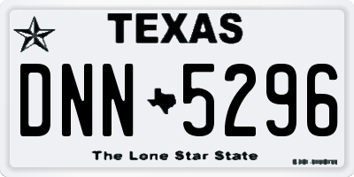 TX license plate DNN5296