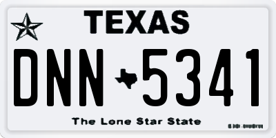 TX license plate DNN5341