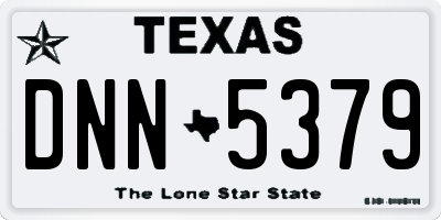 TX license plate DNN5379