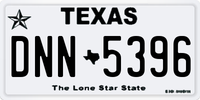 TX license plate DNN5396