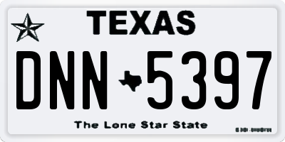 TX license plate DNN5397