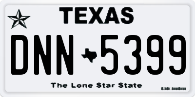 TX license plate DNN5399