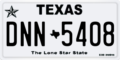TX license plate DNN5408