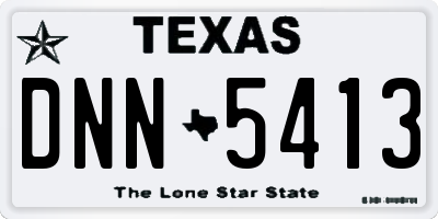 TX license plate DNN5413