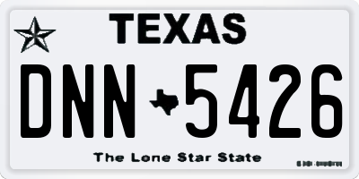 TX license plate DNN5426