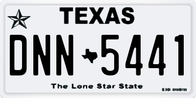 TX license plate DNN5441