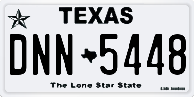 TX license plate DNN5448