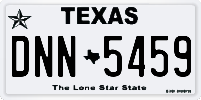 TX license plate DNN5459
