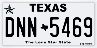 TX license plate DNN5469