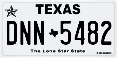 TX license plate DNN5482