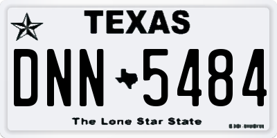 TX license plate DNN5484