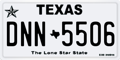 TX license plate DNN5506