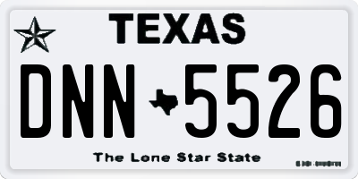 TX license plate DNN5526
