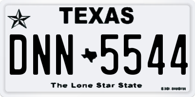 TX license plate DNN5544