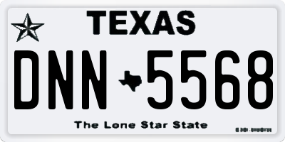 TX license plate DNN5568