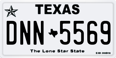 TX license plate DNN5569