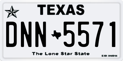 TX license plate DNN5571