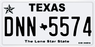 TX license plate DNN5574