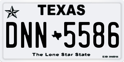 TX license plate DNN5586
