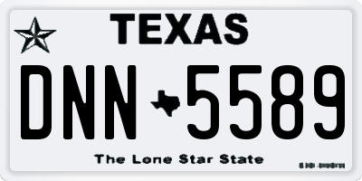 TX license plate DNN5589