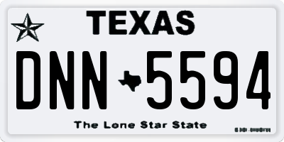 TX license plate DNN5594